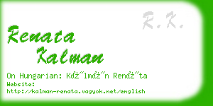 renata kalman business card